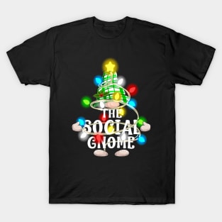 The Social Gnome Christmas Matching Family Shirt T-Shirt